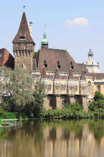 Château Budapest Hongrie ville mur rivière [[stock_photo]] © alessandro0770