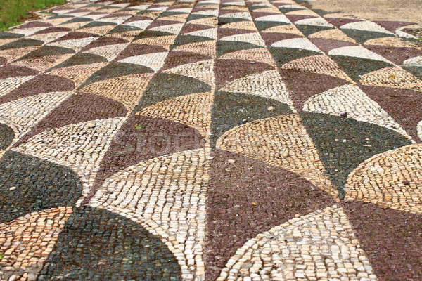 Starożytnych Roman mozaiki wzór Rzym Włochy Zdjęcia stock © alessandro0770