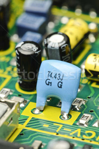 Elektronikus tábla közelkép háttér kék kommunikáció Stock fotó © AlessandroZocc