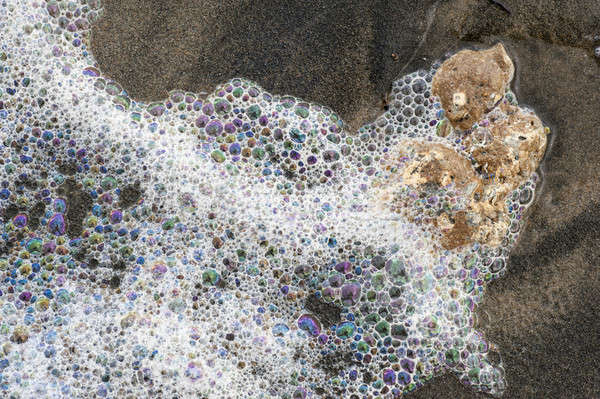 Meer Wasser Strand farbenreich Schaum Blasen Stock foto © AlessandroZocc