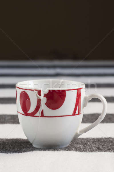 European style broken coffee cup put together Stock photo © AlessandroZocc