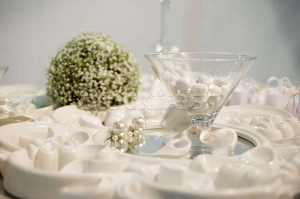 Hagyományos szertartás édesség esküvők tavasz boldog Stock fotó © AlessandroZocc
