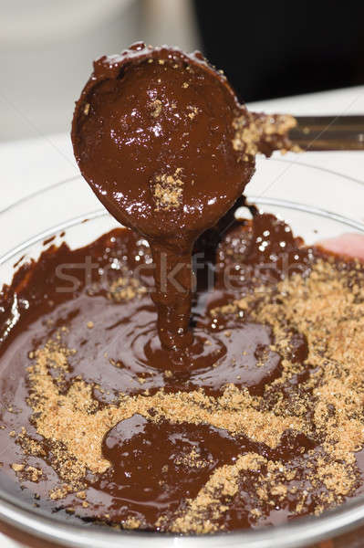 Foto stock: Ingredientes · preparação · cana · de · açúcar · pó · chocolate