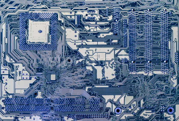 Elektronikus tábla kártya kék fehér számítógépek Stock fotó © AlessandroZocc