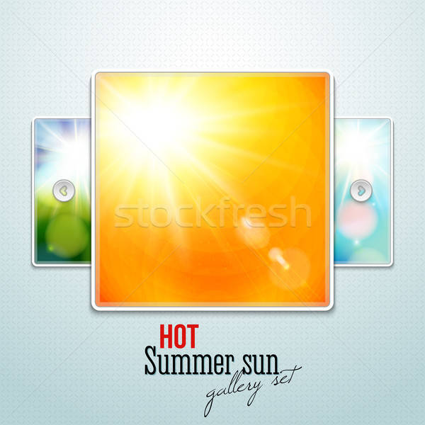 Ingesteld hot zon web Stockfoto © alevtina