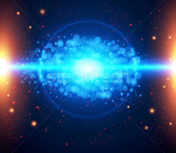 Abstrakten kosmischen Licht Vektor Bild Design Stock foto © alevtina