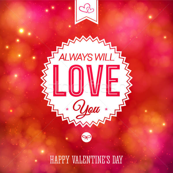 Tender colorful Valentines Day card design Stock photo © alevtina