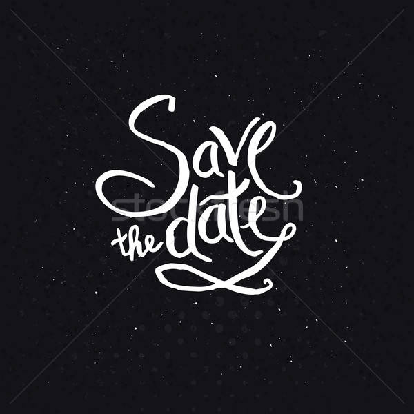 White Texts for Save the Date Concept Stock photo © alevtina