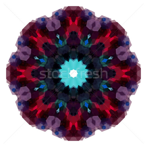 Stock photo: Retro pattern made of hexagonal shapes. Mosaic background. Vecto