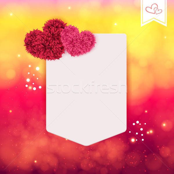 Abstract Valentine or wedding card. Stock photo © alevtina