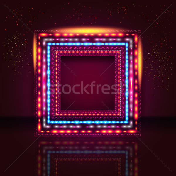Elegant vinous background with shiny frame and place for Your te Stock photo © alevtina