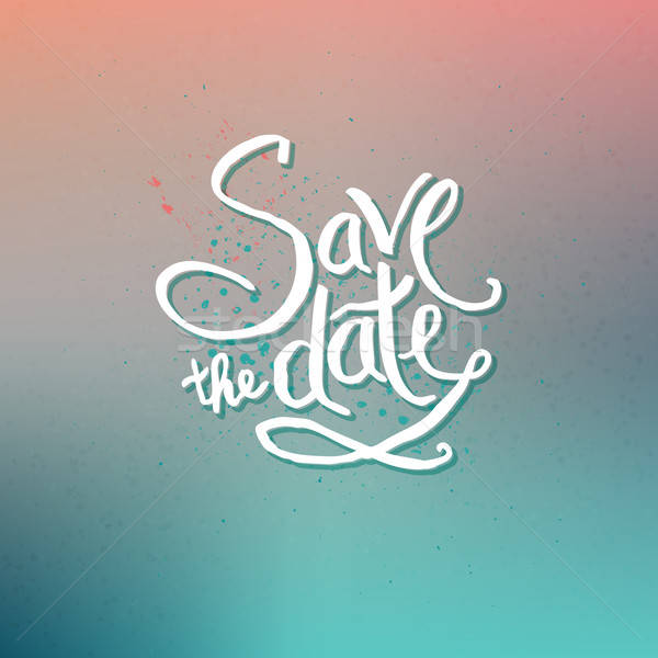 Save the Date Concept on Abstract Background Stock photo © alevtina