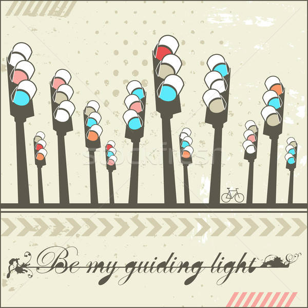 Stock photo: Be my guiding light - card 