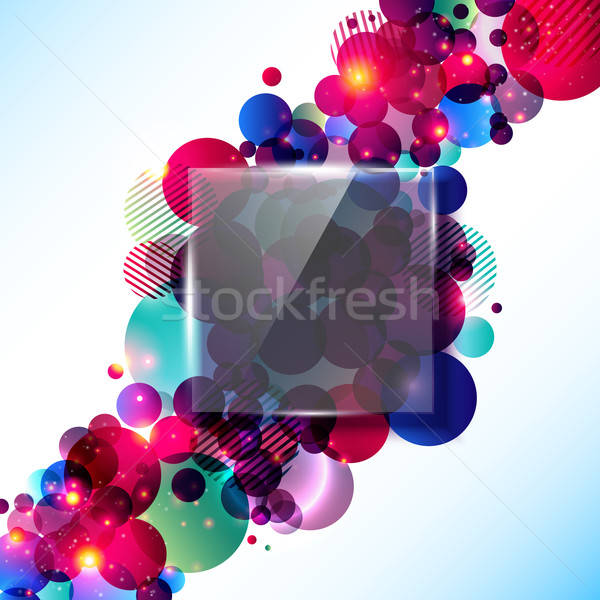 Stylish and glossy contrast background with glass panel Stock photo © alevtina