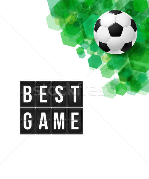 Abstract football soccer poster. Vector illustration.  Stock photo © alevtina