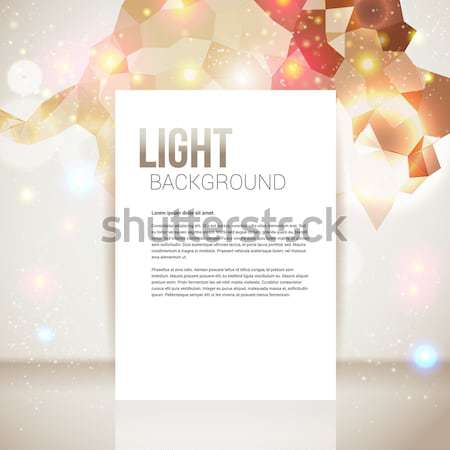 Bright and sparkling page layout with place for your text. Stock photo © alevtina