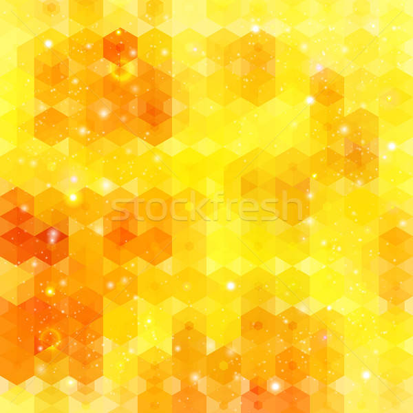 商業照片: 黃色 · 六邊形 · 向量 · 圖像 · 抽象 · 背景