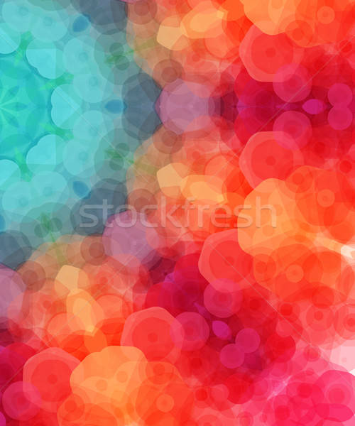 Retro pattern made of hexagonal shapes. Mosaic background. Vecto Stock photo © alevtina