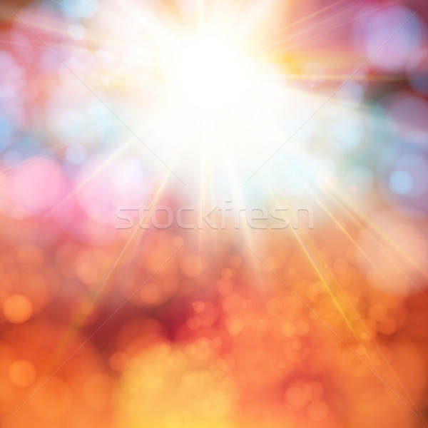 Foto stock: Brillante · brillante · sol · suave · bokeh