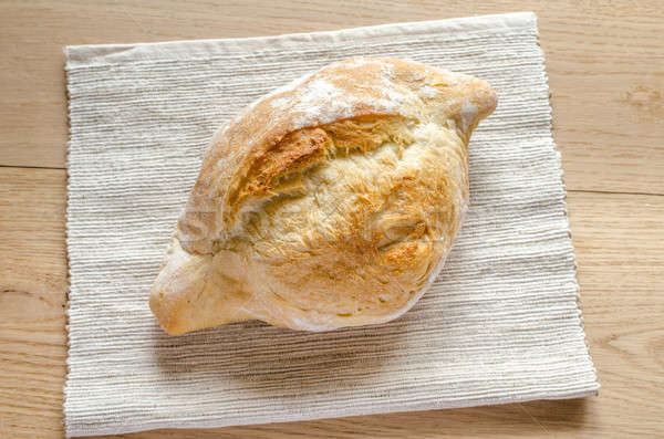 ローフ 白パン 木製のテーブル 表 パン 小麦 ストックフォト © Alex9500