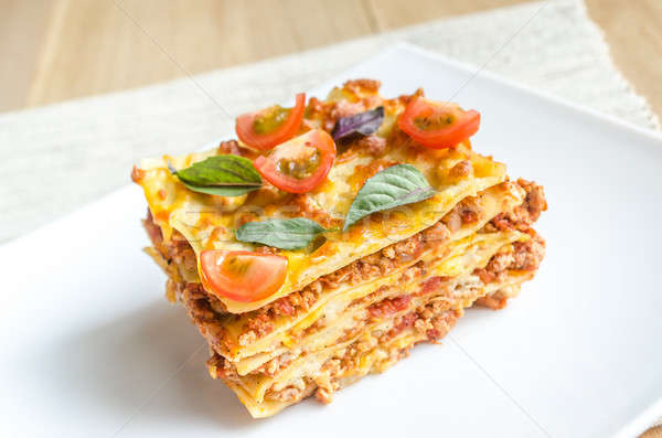 Lasagna with cherry tomatoes Stock photo © Alex9500