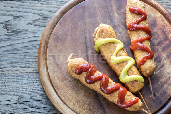 Foto stock: Maíz · perros · alimentos · calle · grupo