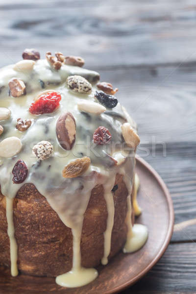 Homemade panettone close up Stock photo © Alex9500