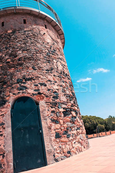 Stock photo: Tower del Castell in the town of Malgrat del Mar, Spain