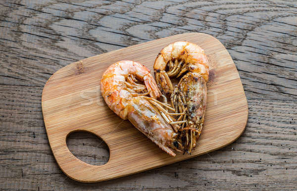 Fried shrimps Stock photo © Alex9500
