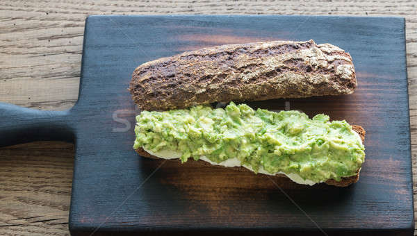 Sandwich with smashed avocado Stock photo © Alex9500