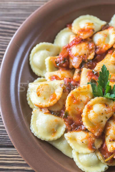 Ravioli sauce viande remplissage rouge [[stock_photo]] © Alex9500