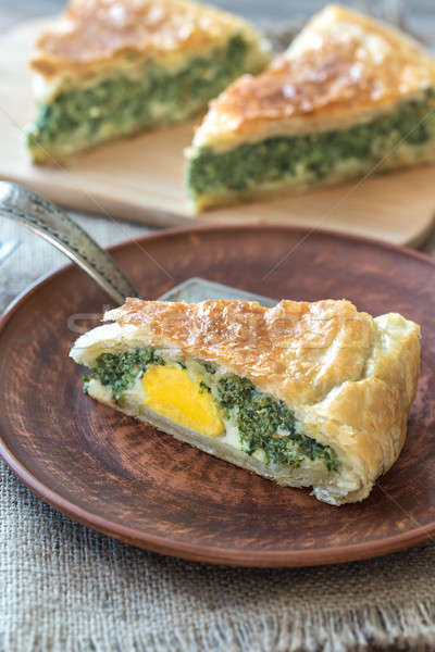 Stock photo: Torta Pascualina - Spinach and Ricotta Tart