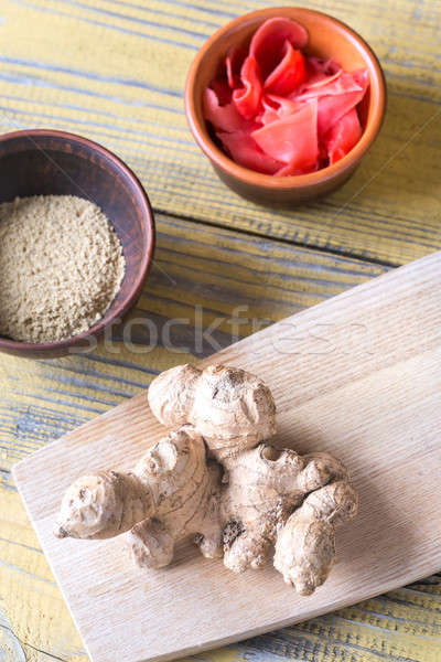Variety of ginger products Stock photo © Alex9500