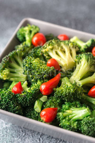 Bowl of broccoli and chili stir-fry Stock photo © Alex9500