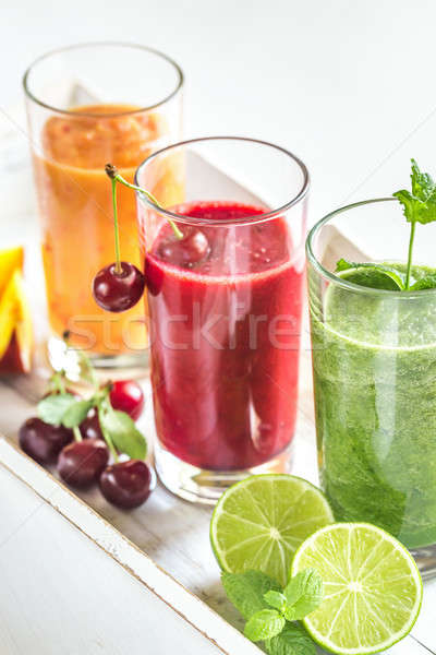 Fruit and vegetable smoothies Stock photo © Alex9500