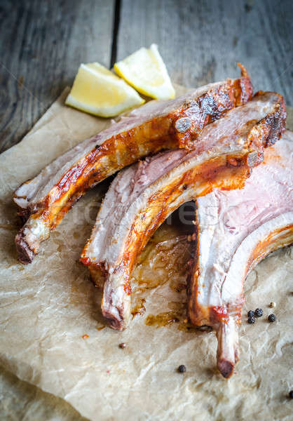 Grilled pork ribs Stock photo © Alex9500