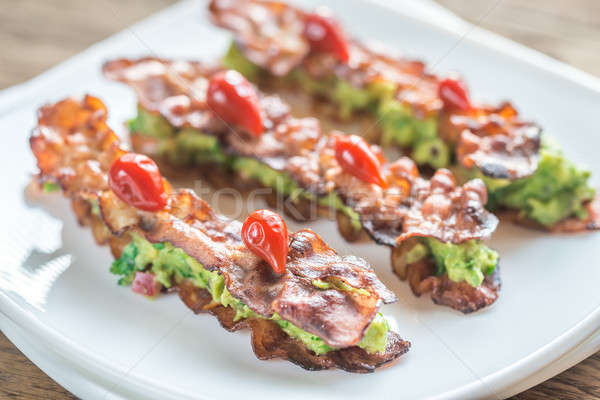 Bacon and guacamole sammies Stock photo © Alex9500