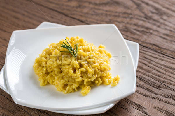 Risotto sofran restaurant tabel verde brânză Imagine de stoc © Alex9500