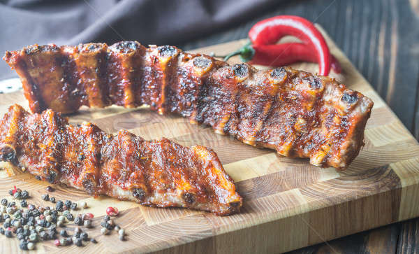 Grilled pork ribs Stock photo © Alex9500