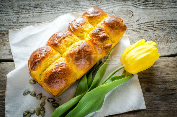 Pumpkin Brioche (french bread) Stock photo © Alex9500