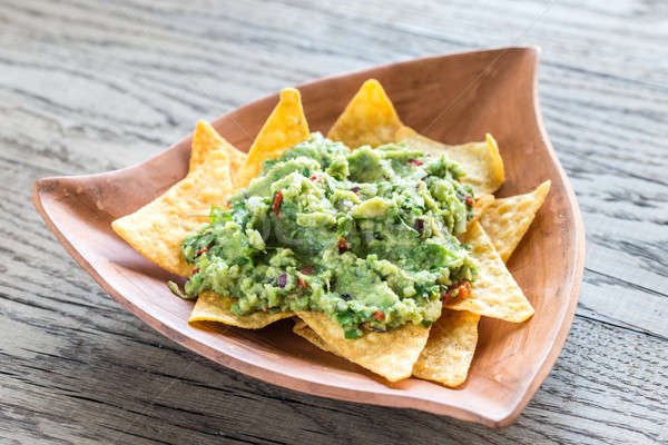 Foto stock: Tortilla · chips · fondo · pan · almuerzo