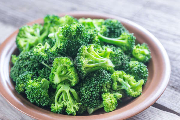 Cooked broccoli on the plate Stock photo © Alex9500