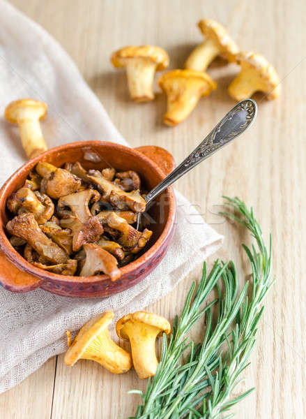 Roasted Golden Chanterelles Stock photo © Alex9500