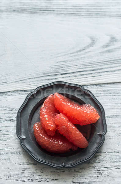 Grapefruit tabel voedsel kruis zomer Stockfoto © Alex9500