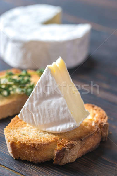 Toast camembert formaggio verde colazione Foto d'archivio © Alex9500