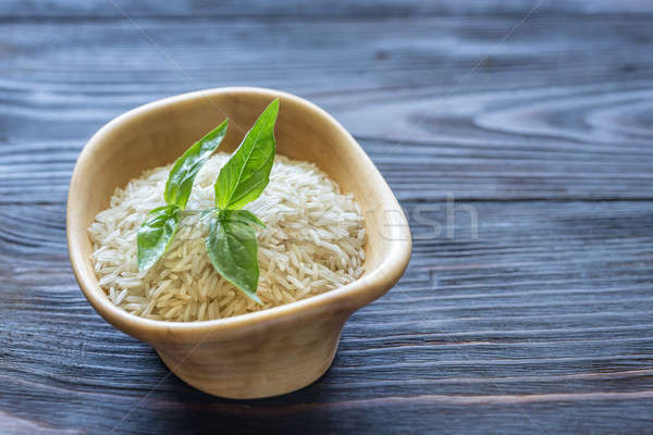 Bol basmati riz vert couleur asian [[stock_photo]] © Alex9500