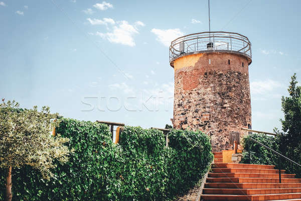 Tower del Castell in the town of Malgrat del Mar, Spain Stock photo © Alex9500
