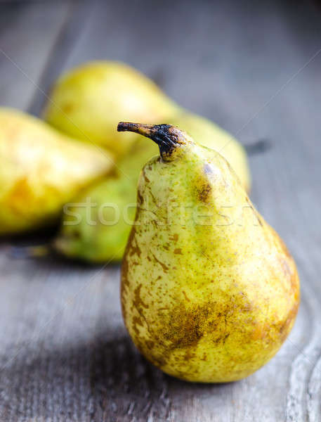 Yellow pears in a row Stock photo © Alex9500