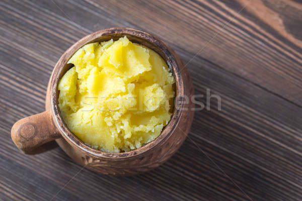 Bol beurre alimentaire table lait cuisson Photo stock © Alex9500