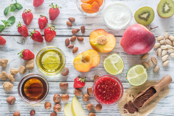 Ingredients for healthy dessert Stock photo © Alex9500